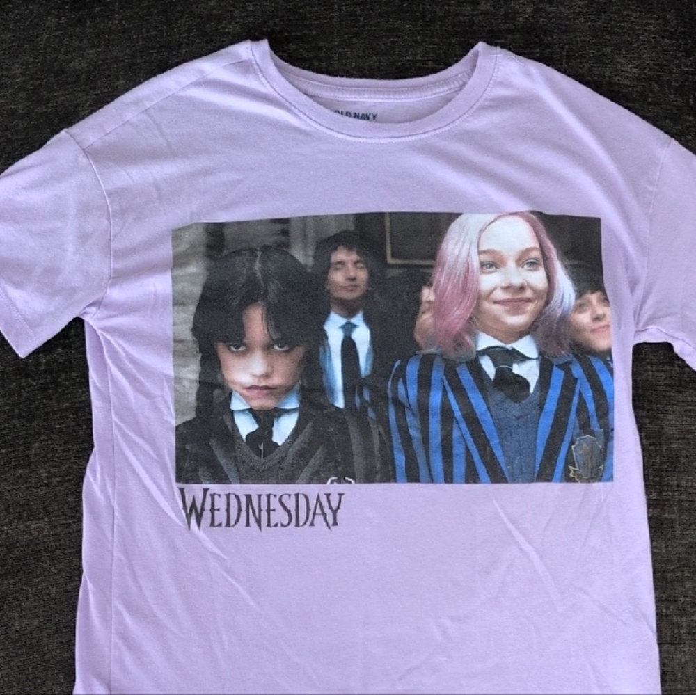 Old Navy Light Purple Graphic Tee